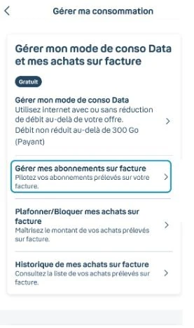 Bouygues espace client – Plafonner/Bloquer mes achats sur facture